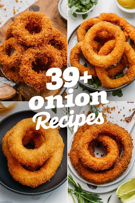 39+ Easy Onion Rings Recipes You Can Make at Home That Are Simply Delicious! Satisfy your taste buds with easy onion rings recipes you can whip up at home. Perfectly crispy and full of flavor these snacks are great for parties or movie nights. Try different dips like ranch or barbecue sauce. Explore variations with spices or add cheese for extra fun to your meals! https://ostrali.com/foodr/onion-rings-recipes Baked Onions Recipe, Onion Rings Batter Recipe, Easy Onion Rings, Onion Ring Recipes, Onion Rings Recipe Easy, Fried Onion Rings Recipe, Onion Ring Batter, Different Dips, Baked Onion Rings