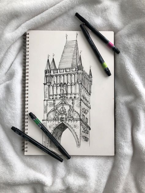 Drawing Charles Bridge, Skin Art, Triangle Tattoo, Art Collection, Bridge, Tattoos, Skin, Drawings, Art