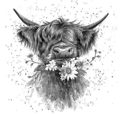 Highland Bull Tattoo, Highland Cows Tattoos, Cow Sleeve Tattoo, Highland Cow Tattoos For Women, Scottish Highland Cow Tattoo, Hyland Cow Tattoo, Highlander Cow Tattoo, Highland Cow Tattoo With Flowers, Highland Cow Tattoo