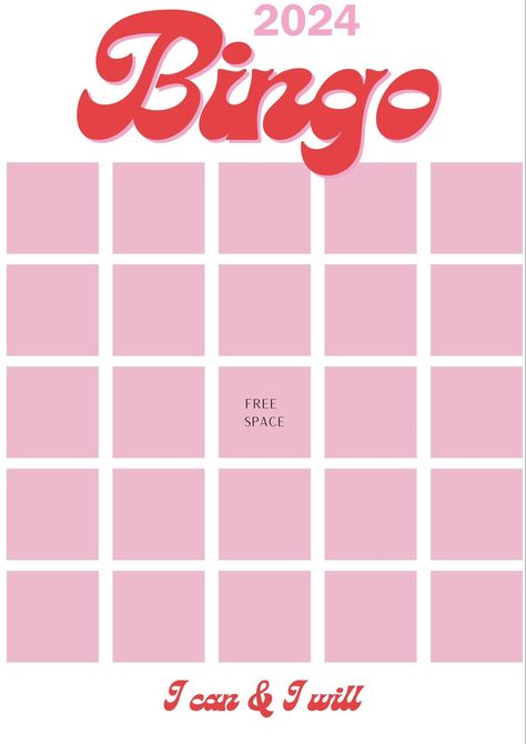 Bingo Sports Betting Bingo Board Template 2025, Resolutions Bingo Template, 2025 Bingo Card Template Pink, Bingo Template 2025, Goals Bingo Card, Bingo Template Aesthetic, Empty Bingo Template, Fun Bingo Template, Bingo Card Vision Board