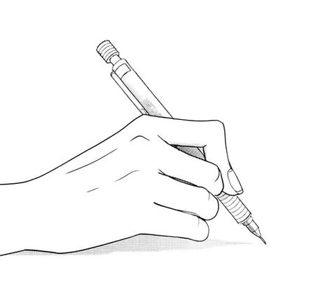 {Shoujo Notes} Hand Writing Drawing Reference, Hand Holding Pen Drawing, Hand Writing Reference, Writing Hand Reference, Pencil And Paper Aesthetic, Hand Holding Pencil Reference, Hand Holding Pencil Drawing, Writing Hand Drawing, Holding Pencil Reference