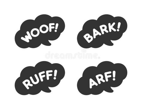 Dog Barking, Icon Set Vector, Sound Effects, Vector Clipart, Icon Set, Communication, Stock Vector, Vector Illustration, Clip Art