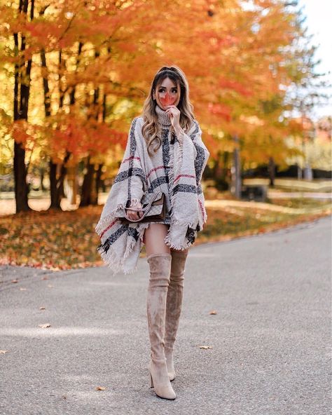 Kerina Wang @mangorabbitrabbit on Instagram: “The ONLY time Im happy to be in Canada 🍂🍁🍂🌾😆 who’s excited for my @sheinofficial haul next Saturday?? ⁣KERINA15 for 15% off! ⁣ Shop my…” Over The Knee Socks Outfit, Kerina Wang, Socks Outfit, Thanksgiving Fashion, Chic Fall Outfits, Over The Knee Socks, Thanksgiving Outfit, Knee Socks, Warm Outfits