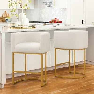 Counter Height Bar Stools | Wayfair Fabric Bar Stool, White Stool, Rocking Chair Set, Modern Counter Stools, Stools For Kitchen Island, Counter Height Bar, Furniture Side Tables, Counter Height Bar Stools, Modern Bar Stools