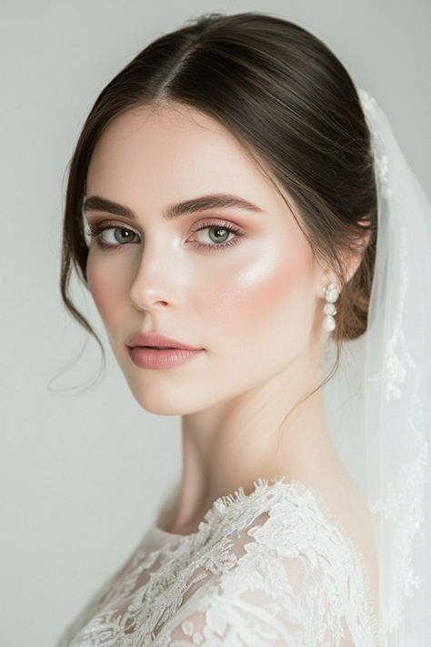 Make your wedding day unforgettable with these 70+ glam bridal makeup ideas! From dramatic smokey eyes to soft, romantic lips, there’s a look for every style. Achieve your perfect glow with these inspiring ideas. See them all today! #bridallookbook #weddingready #makeuptrends Natural Make Up For Wedding Brides, Bridal Makeup Fair Skin, Soft Bridal Makeup Romantic, Wedding Makeup Natural Glam, Bridal Makeup Products, Wedding Makeup For Green Eyes, Natural Glam Bridal Makeup, Wedding Makeup Inspiration, Soft Glam Bridal Makeup