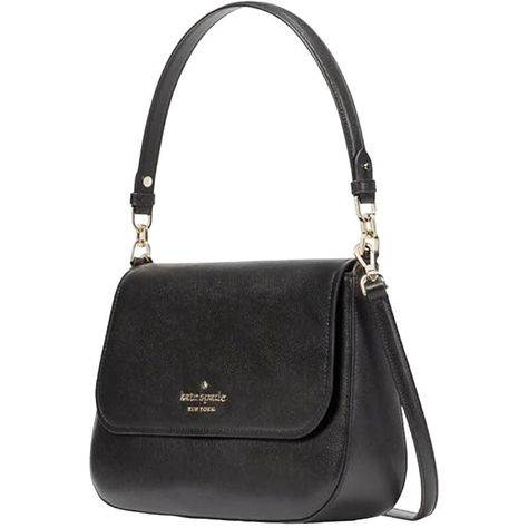 Kate Spade Handbag For Women Staci Saffiano Leather Flap Shoulder Bag, Black Authentic Kate Spade, Dust Bag Not Included Safiano Leather, Metal Logo, Two Way Spade Lining Front Slip & Back Zip Pockets Back Slip Pocket Flap With Mag Snap Wear As Handbag, Shoulder Or Crossbody. Comes With Shoulder And Crossbody Strap Size: Medium 8.2'' H X 11.35'' W X 3.2'' D Inches Approximate Kate Spade Black Shoulder Bag, Kate Spade Handbag, Kate Spade Shoulder Bag, Flap Shoulder Bag, Handbag For Women, Black Shoulder Bag, Shoulder Bag Black, Kate Spade Handbags, Metal Logo