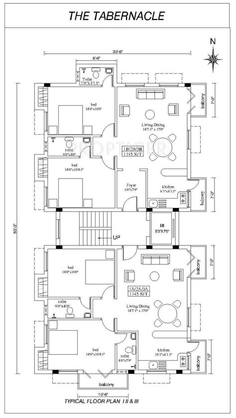 40x60 House Plans, 30x50 House Plans, Residential Building Plan, 20x30 House Plans, Four Bedroom House Plans, Single Storey House Plans, Simple Floor Plans, Small House Front Design, Affordable House Plans