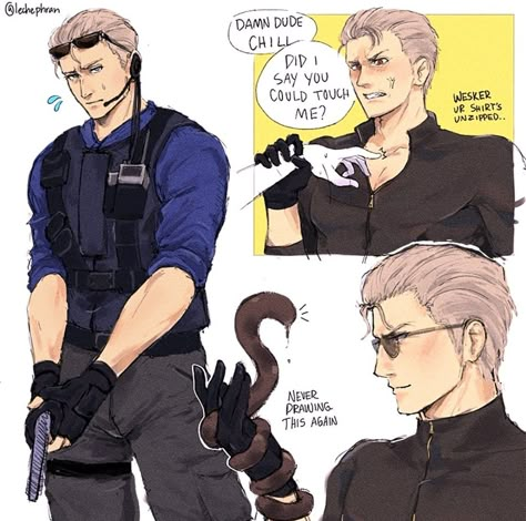 Wesker Fanart, Resident Evil Wesker, Resident Evil Series, Resident Evil Anime, Re4 Remake, Resident Evil Funny, Albert Wesker, Resident Evil Biohazard, Resident Evil Collection