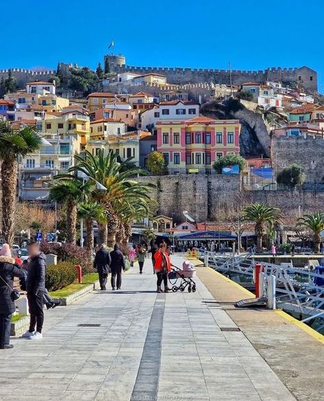 kavala-greece Kavala Greece, Building Aesthetic, Travel Board, Athens Greece, Greece Travel, Countries Of The World, Athens, Beautiful Nature, Places To Travel