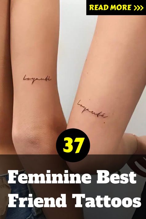 Feminine Best Friend Tattoos Subtle Friendship Tattoos, Small Tattoos For Women Best Friends, Matching Collar Bone Tattoos Best Friends, Best Friends Tiny Tattoos, Soulmate Friend Tattoos, Best Friend Quotes Meaningful Tattoo, Anytime Anywhere Tattoo, Best Friend Boho Tattoos, Small Dainty Best Friend Tattoos