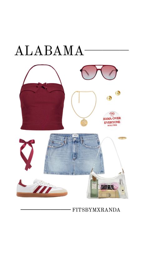 ALABAMA GAMEDAY OUTFIT | Shop the look #outfitinspo #gameday #gamedayfit #gamedayoutfit #alabama Gameday Outfit Alabama, Alabama Gameday Outfit, Rush Week Outfits, College Gameday Outfits, Rush Outfits, Sorority Events, Studio Portrait Photography, College Fits, Outfit Shop