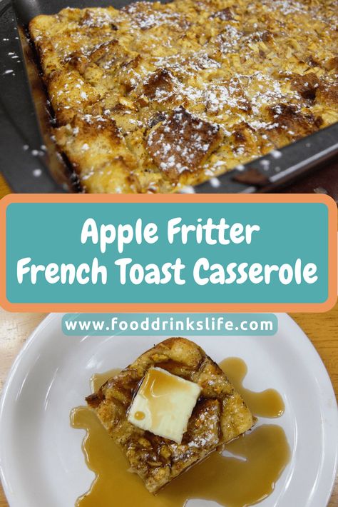 Bread French Toast, French Bread French Toast, Apple Fritter Bread, French Toast Casserole Recipes, Apple Fritter, Cinnamon Raisin Bread, Make French Toast, Cranberry Bread, Food Easy