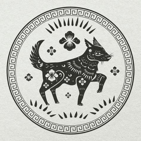 Chinese New Year dog badge black animal zodiac sign | free image by rawpixel.com / nunny Dog Chinese Zodiac, Dog Zodiac, Chinese Dog, Animal Zodiac, Zodiac Sign Tattoos, Free Illustration Images, Dog Png, Dog Vector, Dog Years