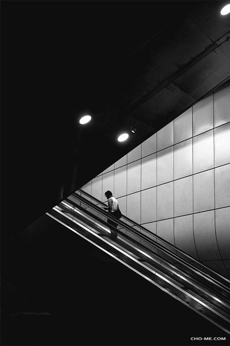 Original Art Black & White/Photo/Paper/Digital Photography, measuring: 50.8W x 76.2H x 0.51D cm, by: Cho Me (Singapore). Styles: Street Art, Expressionism, Conceptual, Fine Art. Subject: Architecture. Keywords: Stairs, City, Architecture, Station, Urban, Escalator, Subway, Interior, Building. This Black & White/Photo/Paper/Digital Photography is one of a kind and once sold will no longer be available to purchase. Buy art at Saatchi Art. Subway Escalator, City Stairs, Photo Contrast, Night Street Photography, Singapore Architecture, Building Silhouette, Sign Photography, Snap Photography, Conceptual Photo