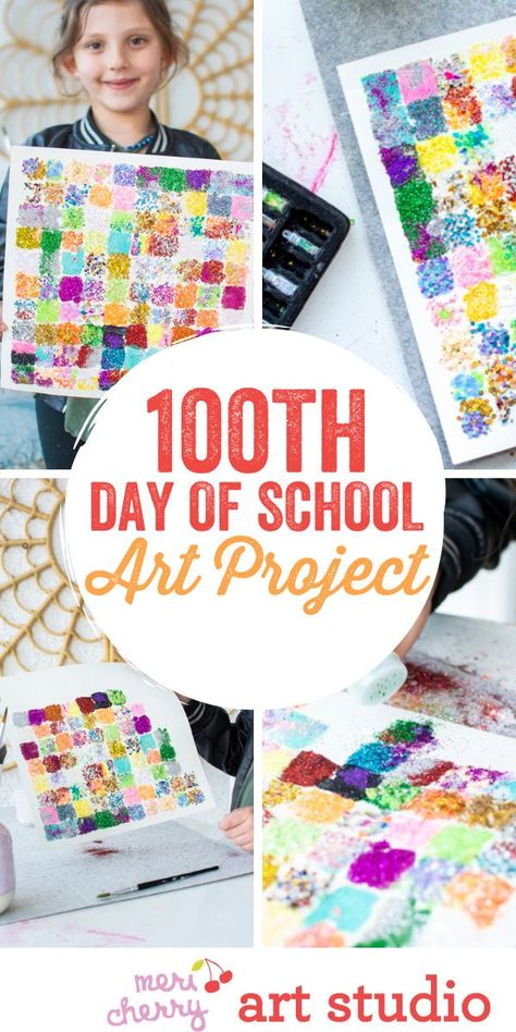 100th Day Art Projects, 100 Day Art Projects For Kids, 100 Days Of School Art Projects, Meri Cherry, Schools Around The World, School Painting, Teaching First Grade, Teacher Inspiration, 100th Day Of School