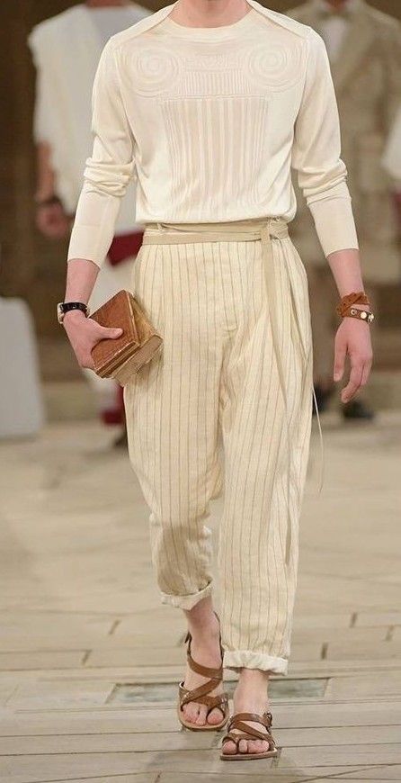 Greek Inspired Fashion, Greek Outfit, Men Fashion 2020, Greece Fashion, High Fashion Men, Best Mens Fashion, Greek Clothing, Futuristic Fashion, Greek Fashion