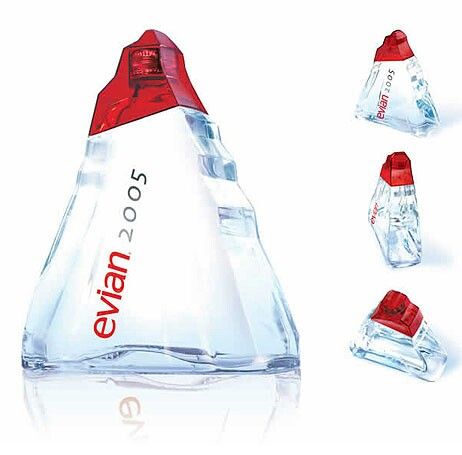 Evian Water Packaging, Smart Tiles, Water Branding, Innovative Packaging, Glass Packaging, Evian Bottle, Cool Packaging, Bonnie Clyde, Packing Design