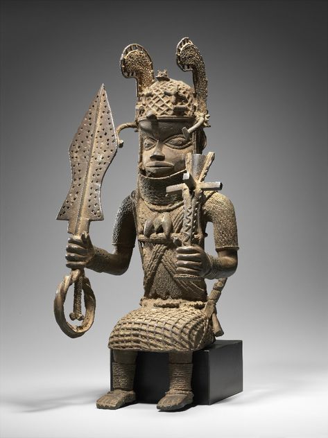 Edo Figure, Benin, Nigeria Benin Art, Benin Kingdom, Benin Bronze, Boston Museums, African Arts, Afrique Art, Afrikaanse Kunst, African Sculptures, Africa Art