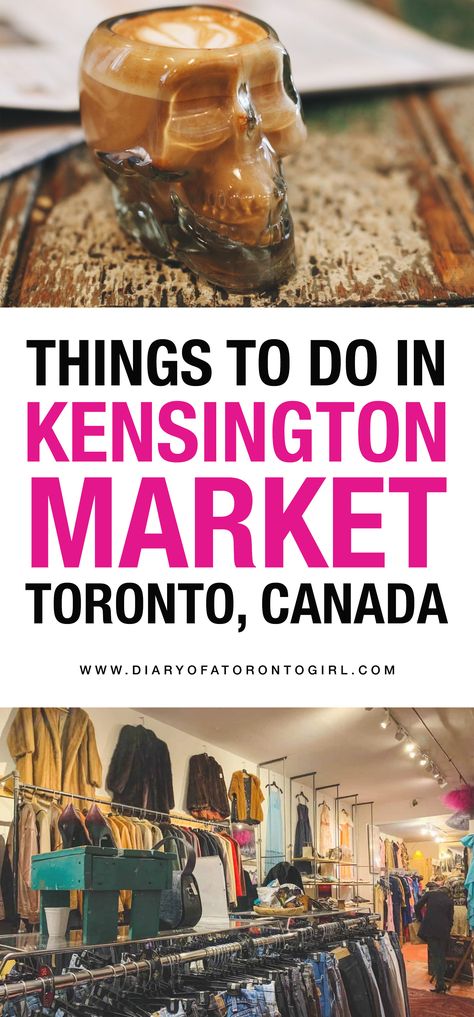 Looking for the best things to do in Kensington Market in Toronto? Here's how to spend the perfect day exploring this fun and quirky Toronto neighbourhood! Toronto Outfits, Toronto Activities, Toronto Vacation, Kensington Market Toronto, Montreal Vacation, Toronto Trip, Toronto Shopping, Toronto Travel Guide, Toronto Canada Travel