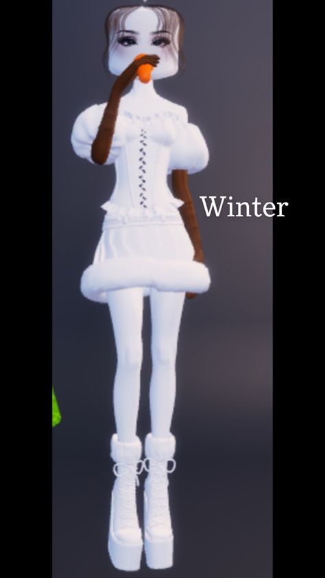 Olaf Dress To Impress, Frozen Dress To Impress, Winter Dress To Impress, Frozen Dress, Baddie Outfits Ideas, Coding Clothes, Dti Outfits, Snowy Day, Roblox Codes