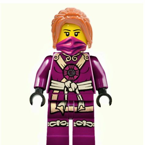 WHO IS CLAIR?!??!?<<Lol found out she's Sensi Yang daughter! In the instruction book it says she lives in the temple and knows everything about it thats why you get her when you get the set she's just not in this outfit this is photoshopped Purple Ninja Outfit, Ninjago Purple Ninja, Monster Super League, Purple Ninja, Futaba Y Kou, Monster High Boys, Pink Ninja, Ninjago Movie, Spiderman Theme