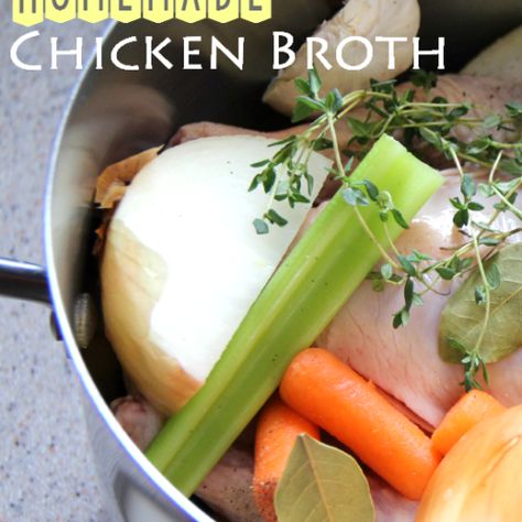 Easy Homemade Chicken Broth Chicken Broth Crockpot, Homemade Granola Bar Recipe, Homemade Chicken Broth, Chicken Fried Steak Recipe, Chicken Broth Recipes, Granola Recipe Bars, Family Fresh Meals, Granola Bar, Chicken Fried Steak