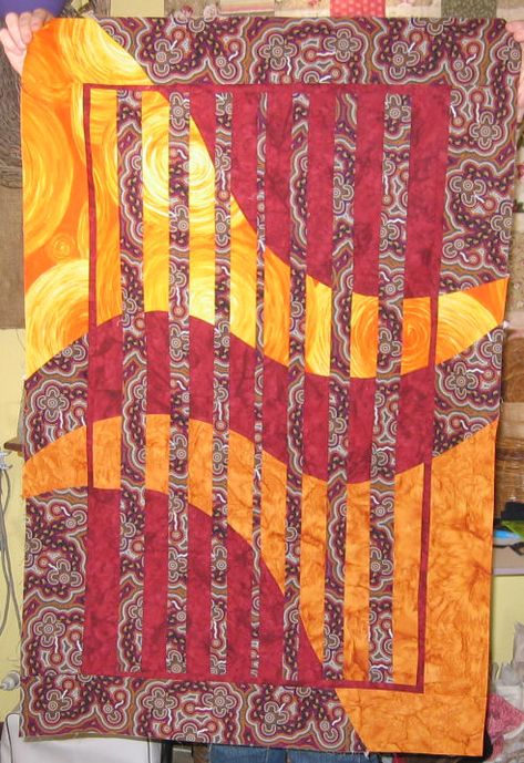 Quilt workshop: Cosmic Curves convergence quilt – Rhonda Bracey: At Random Convergence Quilts, Bargello Quilt Patterns, Optical Illusion Quilts, Bargello Quilt, Abstract Quilt, Paper Weaving, Miniature Quilts, Applique Quilting, Strip Quilts