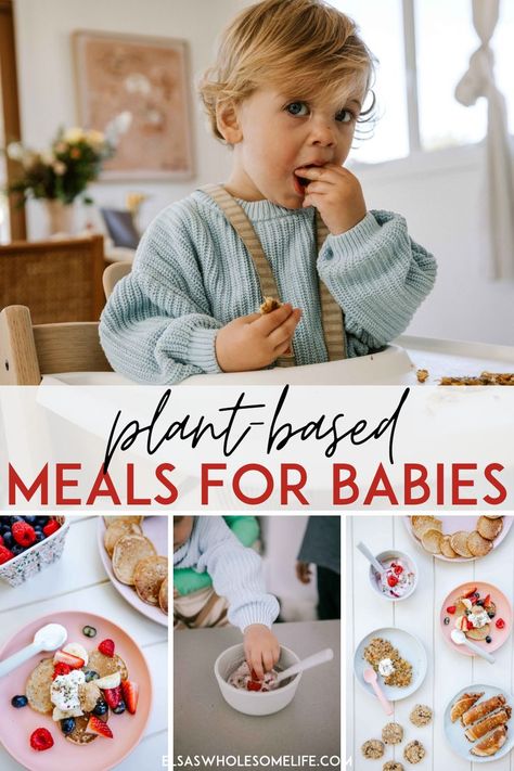 Toddler Meals 1 Year, Toddler Meals Breakfast, Vegan Toddler Meals, Breakfast Plant Based, Baby Meal Ideas, Meals For Babies, Baby Led Weaning Breakfast, Weaning Foods, Baby Breakfast