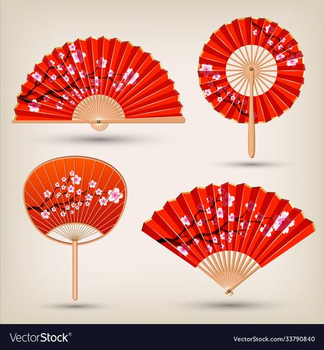 Japanese Fans, Asian Crafts, School Board Decoration, Chinese Fan, Japanese Fan, Hand Fans, Board Decoration, Colour Print, Gold Hand