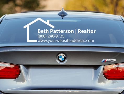 Car Decal Ideas, Decal Business, Rear Window Decals, Residential Cleaning Services, Business Car, Vinyl For Cars, Decal Ideas, Real Estat, Lead Generation Real Estate