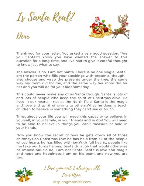 Is Santa Real? - A Beautiful Letter Explaining Santa Claus To Your Kids Explaining Santa, Is Santa Real, Letter Explaining Santa, Santa Real, Santa Claus Letter, Christmas Scavenger Hunt, Printable Games For Kids, Elf Letters, Crazy Mom