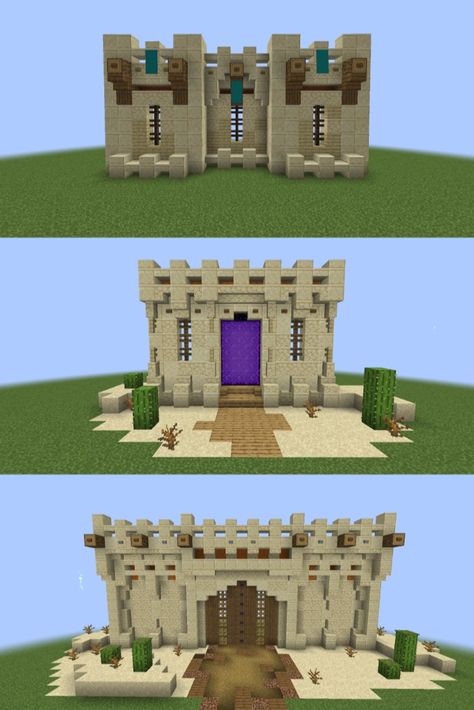 Desert Port Minecraft, Desert Build Minecraft, Desert Path Minecraft, Minecraft Desert Decoration, Minecraft Desert Village Ideas, Minecraft Desert Building Ideas, Minecraft Desert Builds, Minecraft Desert House, Minecraft Pasta