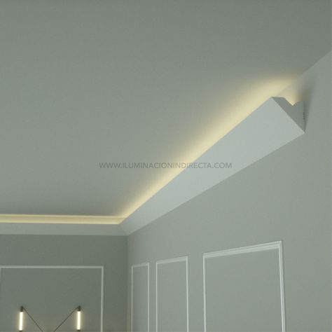 Led Baseboard, Ruang Tv, White Living Room Decor, Cornice Design, Hidden Lighting, House Ceiling Design, Home Lighting Design, Ceiling Design Living Room, Ceiling Design Modern