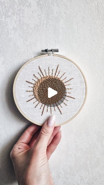 Cupofneedles♡Hand embroidery on Instagram: "Sun pattern will really improve your chain stitch☀️" Sun Pattern, Chain Stitch Embroidery, Stitch Embroidery, Chain Stitch, Embroidery Stitches, Hand Embroidery, Embroidery, Sun, Sewing