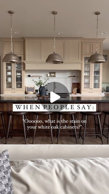 Kitchen Cabinets White Oak, Kitchen Cabinet Stain, White Oak Kitchen Cabinet, Cabinet Stain Colors, Oak Kitchen Cabinet, Cabinet Stain, White Oak Kitchen Cabinets, Stained Kitchen Cabinets, White Oak Kitchen