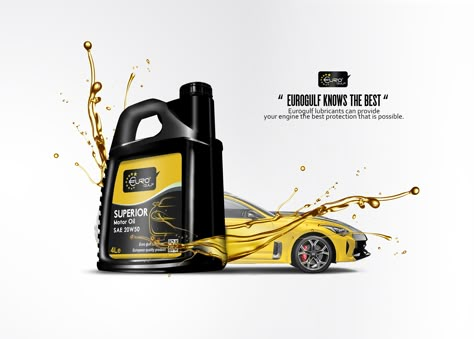 Oil Car Design, Motor Oil Ads, Car Oil Ads, Oil Engineering, Oil Ads, Colorful Office Design, Mobil Oil, Car Advertising Design, Ad Photography