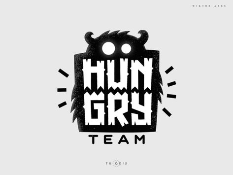 Hungry team clothing tshirt wiktor ares music game logo logotype lettering high-style typography Custom Type, Logo Generator, Logo Animal, Inspiration Logo Design, Graphisches Design, Game Logo Design, Bold Logo, Hand Logo, Studio Logo