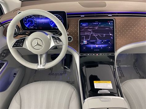 The 2024 Mercedes-Benz EQE 350+ SUV is an all-electric luxury SUV with a range of up to 300 miles. Standard features include a 12.8-inch OLED display, Burmester surround sound system, and advanced driver assistance technologies. Mercedes Eqe Suv, Mercedes Eqe 350, Mercedes Benz Suv, Benz Suv, Inside Car, Suv For Sale, Surround Sound Systems, Luxury Suv, Vehicles For Sale