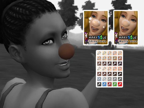 Clown Cc Sims 4, Sims 4 Clown Makeup, Sims 4 Clown Cc, Sims Cosplay, Aesthetics List, Cc Packs, Sims Characters, Clown Hat, Nose Makeup