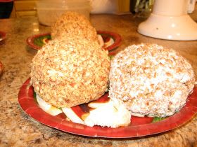 from Annette   1 cup grated cheddar cheese  5 oz. jar Kraft's old English (sharp) cheese  2 (8oz.) pkgs. cream cheese  1 tsp. onion salt  1 ... Cheddar Cheese Ball, Baked Onion, English Cheese, My Recipe Book, 100 Birthday, Flour Scoop, Cheese Ball Recipes, Bread Appetizers, Cheese Balls