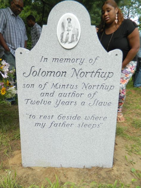 New headstone unveiled to help tell story of Solomon Northup Huron Indians, Solomon Northup, Patty Duke, Haunted Houses, Interesting People, African American History, Oak Tree, Haunted House, American History