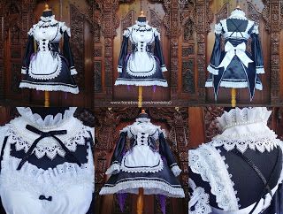 Zero Costume, Ram Re Zero, Ram Cosplay, Rem Cosplay, Ram Rem, Ram And Rem, Re Zero Rem, Maid Uniform, Cosplay Tutorial