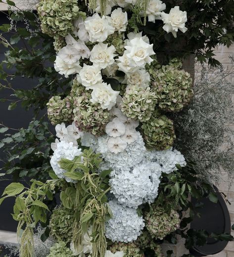 Green Hydrangea Wedding, Wedding Cake Hydrangea, Backyard Vibes, Rt Lodge, Hydrangea Bouquet Wedding, Green Bouquet, Hydrangea Bouquet, Green Hydrangea, Peony Wedding