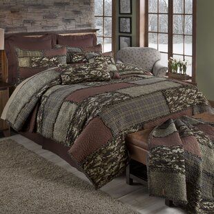 August Grove Cramlington Single Reversible Quilt | Wayfair Camo Bedding, Camo Quilt, Tiled Quilt, Cotton Quilt Set, Mattress Brands, Smart Furniture, Space Furniture, Outdoor Lounge Furniture, Quilt Set