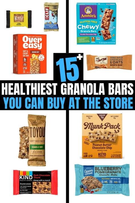 Healthy Eating Grocery, Healthy Eating Grocery List, High Protein Granola, Best Granola Bars, Protein Granola Bars, Breakfast Bars Healthy, Granola Cookies, Organic Granola, Best Granola