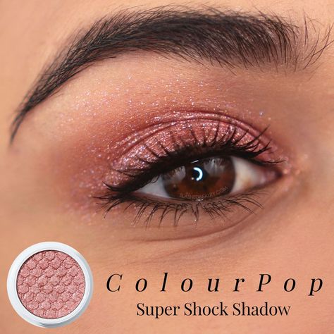 Close up of eye wearing ColourPop Super Shock Shadow in Set To Stun | The Best Eyeshadows for One and Done Looks | Slashed Beauty One Eye Shadow Look, One And Done Eyeshadow Looks, One And Done Eyeshadow, Single Eyeshadow Look, One Eyeshadow Look, Halloween Makeup Aesthetic, Beauty Recommendations, Super Shock Shadow, Colourpop Super Shock