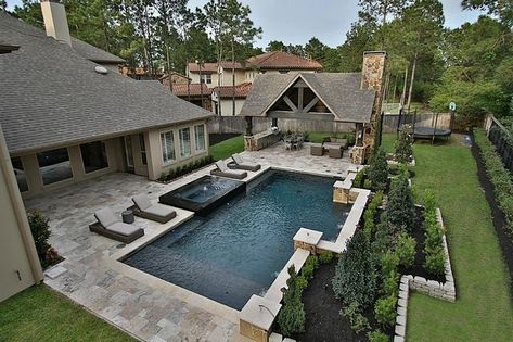 Patios Ideas Backyard, Garden Ideas Patio, Ideas Backyard Patio, Patios Ideas, Patio Garden Ideas, Living Pool, Dream Backyard Pool, Modern Patio Design, Pools Backyard Inground