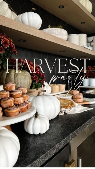 @thehillarystyle on Instagram: "Harvest Party⁣ ⁣ Whether you are hosting a fun fall event or just having a couple friends over, a harvest bar is something easy and affordable. I wrapped burlap around the base of the mums and used risers for height. Add in a few faux pumpkins and treats and you are good to go. Donuts, Apple Cider, and a Caramel Apple Bar we’re perfect for my event with 20 teenagers, but you could do so many variations of food. I linked everything that I used!⁣ ⁣ Link in BIO to S Fall Cider Bar, Caramel Apple Bar, Fall Cider, Apple Bar, Caramel Apple Bars, Cider Bar, Couple Friends, Harvest Party, Faux Pumpkins