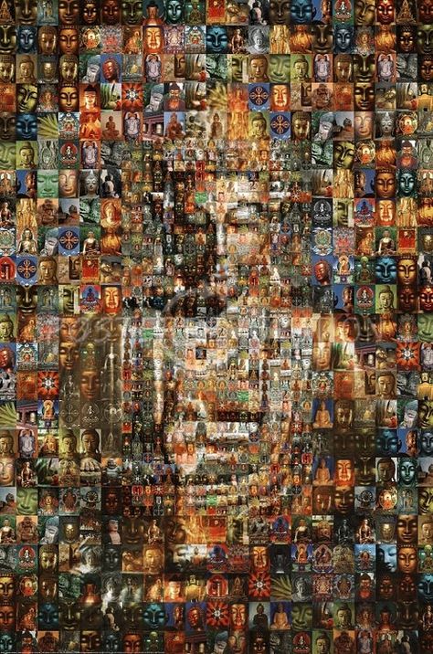 Arte Yoga, Art Buddha, Little Buddha, Siddhārtha Gautama, Buddha Zen, Photo Mosaic, Gautama Buddha, Buddha Painting, Buddha Image