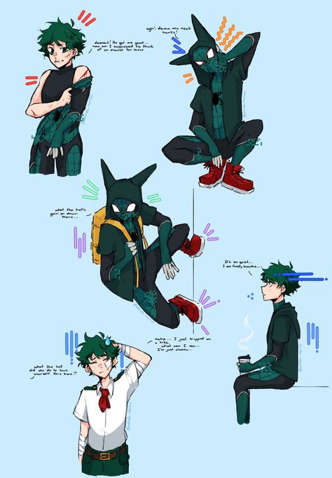 Spider Deku, Deku Art, Drawing Superheroes, Deku Boku No Hero, Hero Poster, Villain Deku, My Hero Academia Memes, Boku No Hero Academia Funny, Anime Crossover